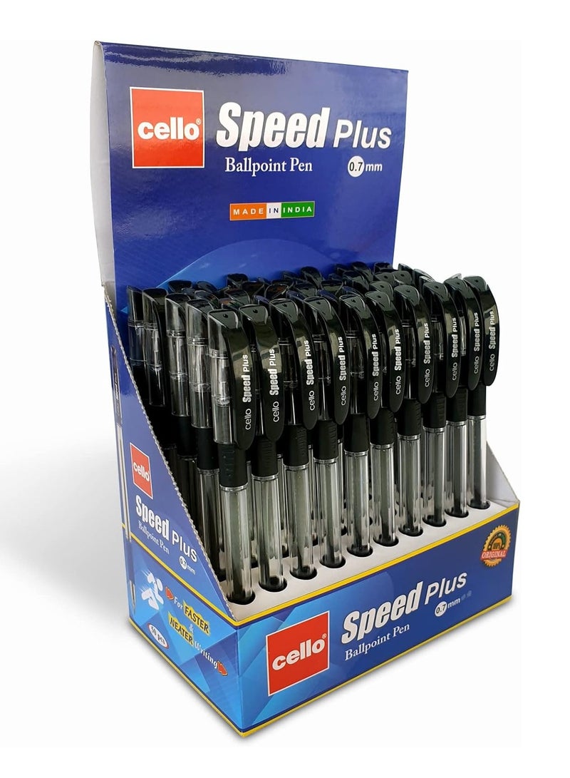 Cello 50-Piece Speed Plus Ballpoint Pen Black Ink - Image 2