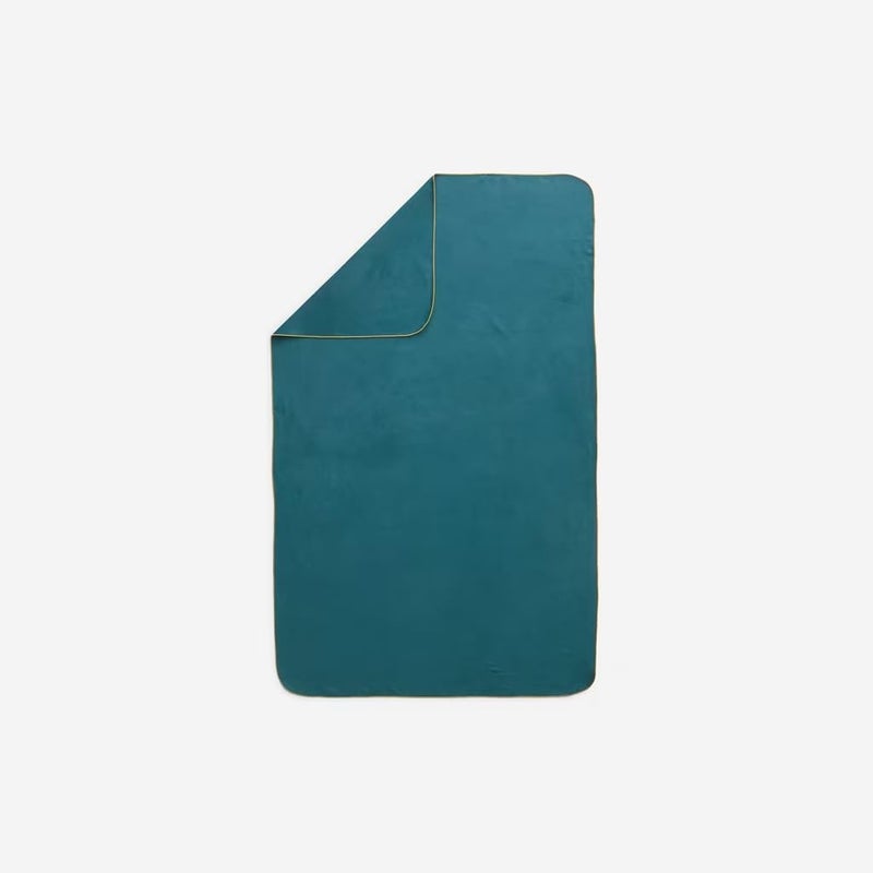 DECATHLON منشفة سباحة ميكروفايبر حجم L 80 x 130 سم (أزرق مهيب) - Image 1