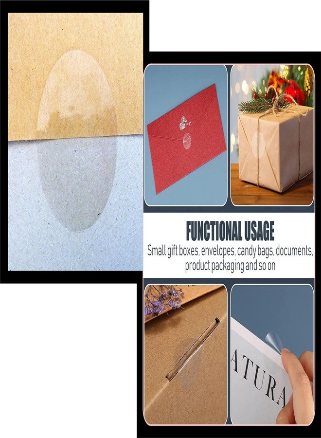 إمبرينت ملصق دائري شفاف مطبوع عليه صورة، قطر 40 مم، عبوة من 150 قطعة - Image 5