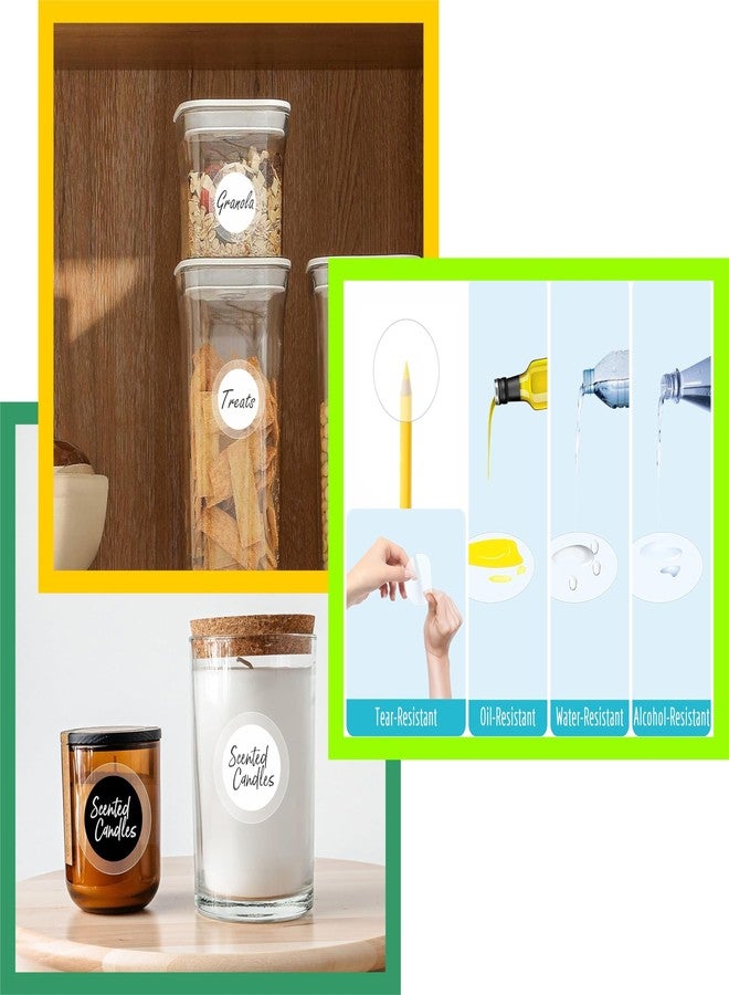 إمبرينت ملصق دائري شفاف مطبوع عليه صورة، قطر 40 مم، عبوة من 150 قطعة - Image 3