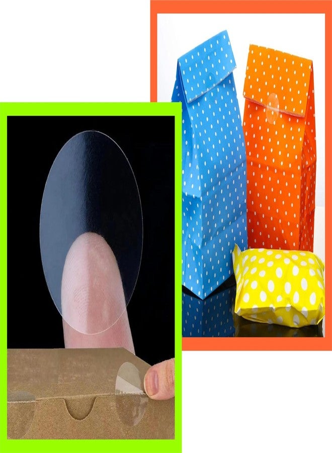 إمبرينت ملصق دائري شفاف مطبوع عليه صورة، قطر 40 مم، عبوة من 150 قطعة - Image 2