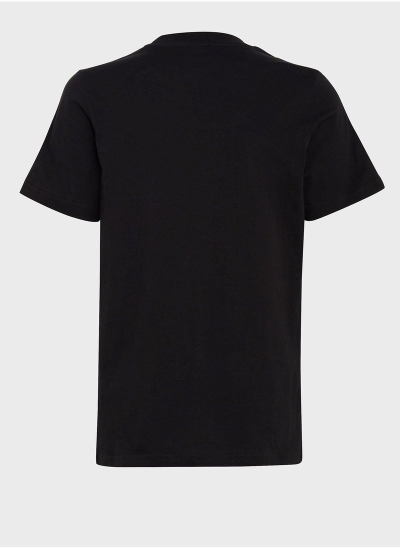 Adidas - Kids 3 Stripe Essential T-Shirt - Image 1