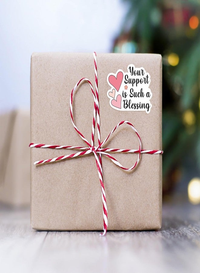 Lasimfa Your Support is Such a Blessing 500 Pack of 1.5 Inch Stickers - Perfect for Small Businesses and Small Shops as Thank You and Packaging Gift Wrap Stickers - Image 5