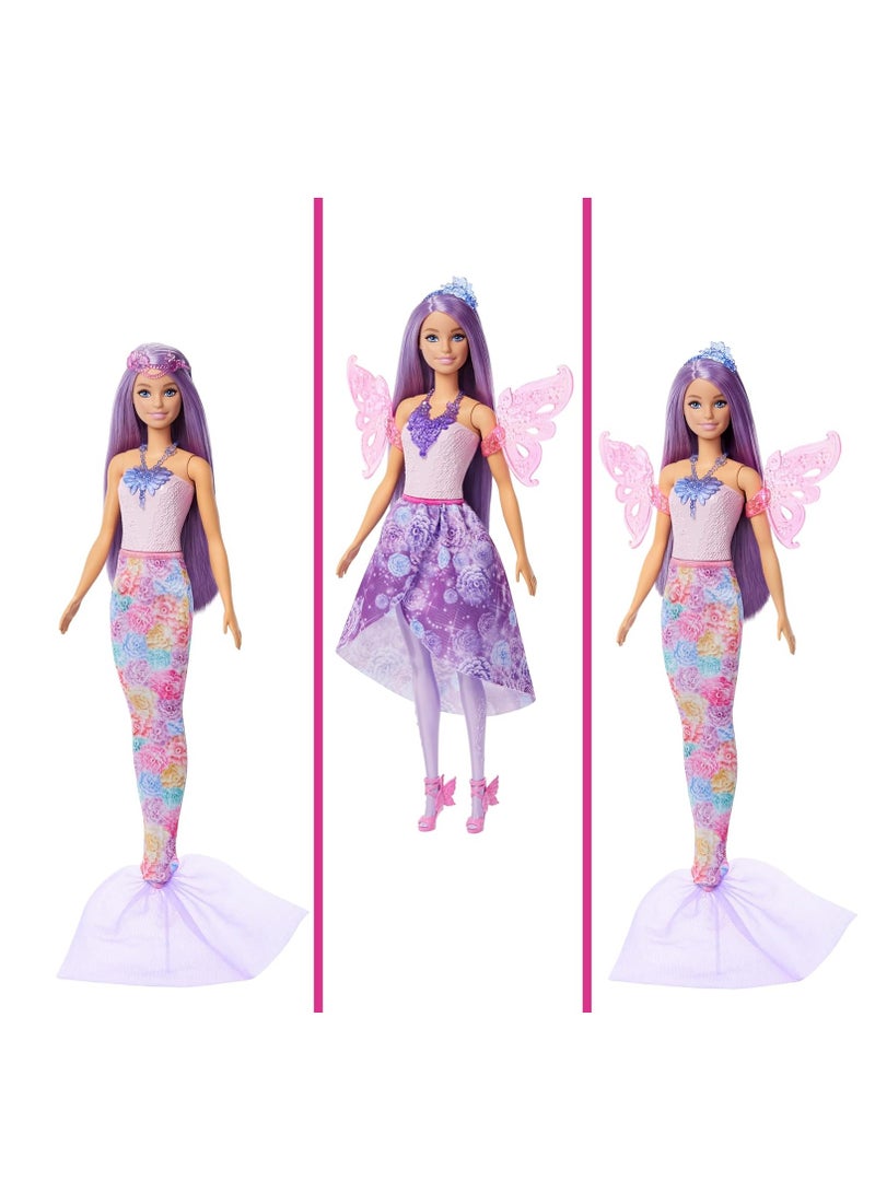 Barbie دمية باربي من ماتيل دمية الموضة الخيالية مع الملحقات - Image 4