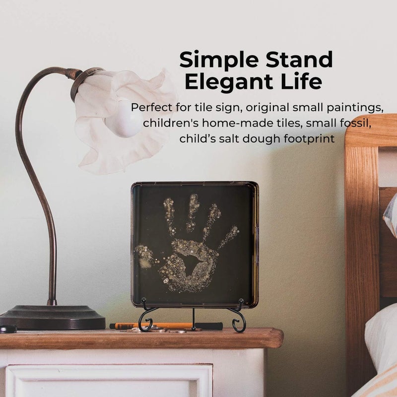 TRLife TR-LIFE 4 Pack Plate Stands for Display - 6 Inch Plate Holder Display Stand + Metal Easel Stand for Picture Frame, Decorative Plates, Book, Photo, Collectibles (4 Pack) - Image 5