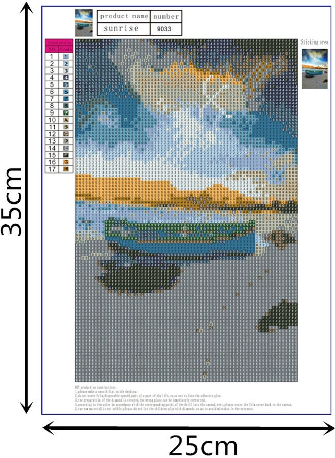 NIBEMINENT DIY 5D Decorative Diamond Painting Kit Multicolour - Image 5