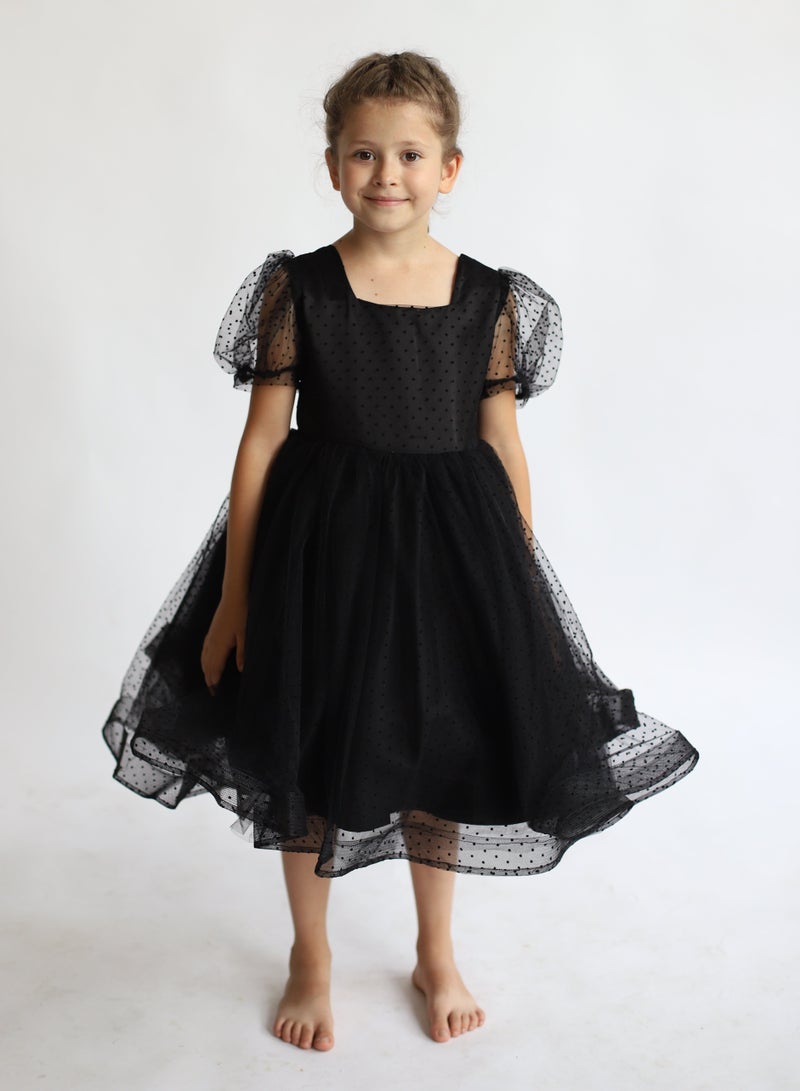 D'Daniela Polka Dot Tulle Dress - Image 1