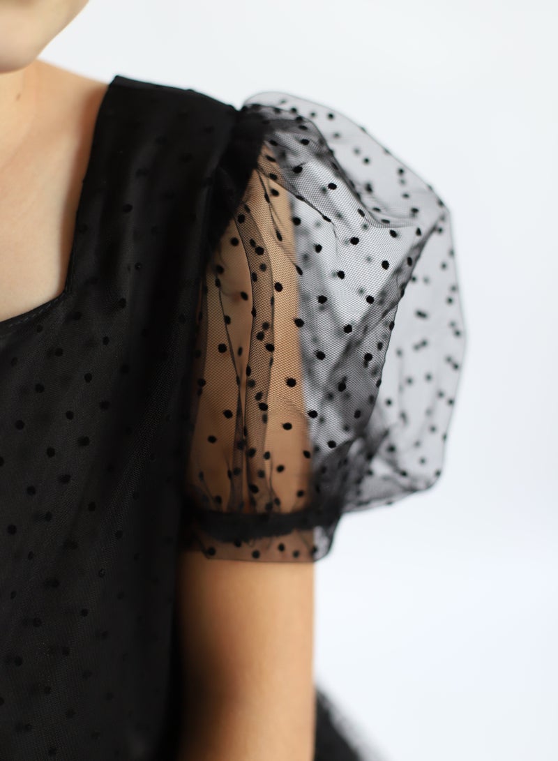 D'Daniela Polka Dot Tulle Dress - Image 5