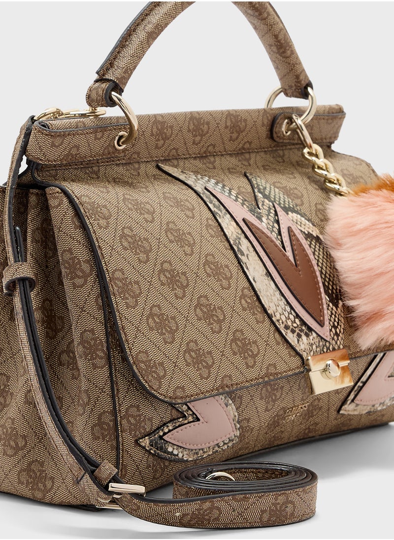 GUESS Jaden Top Handle Flap  - Image 4