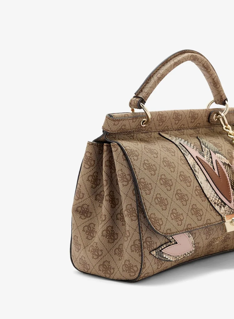 Guess browns Jaden Top Handle Flap for Women | Best Price UAE