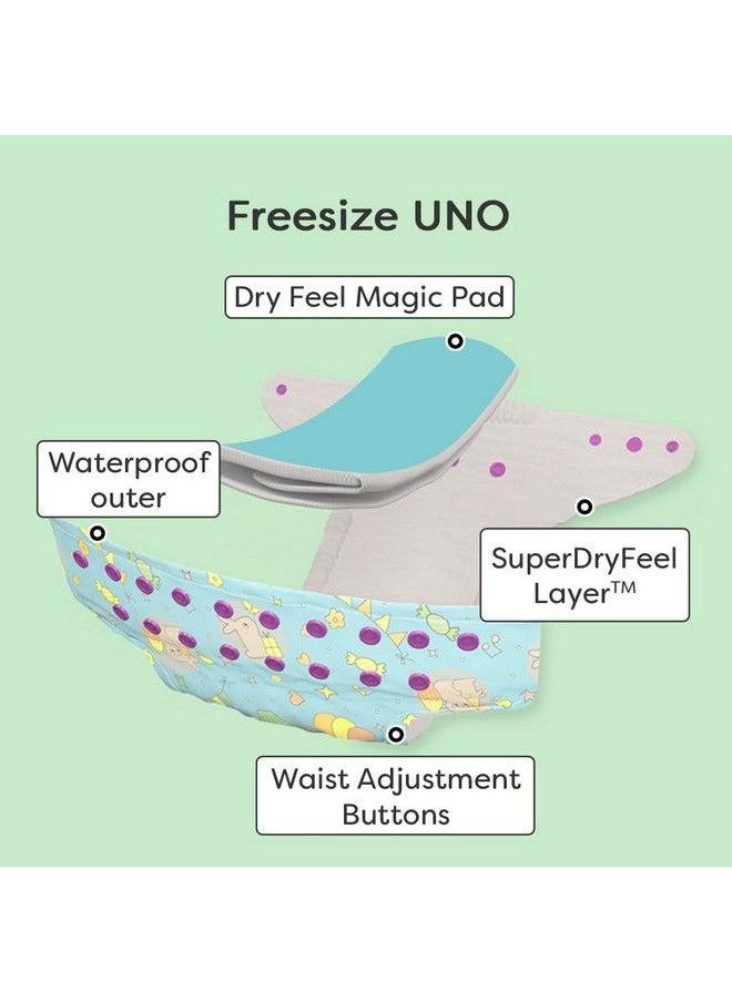 Superbottoms Uno Cloth Diaper Trial Kit Reusable And Washable Cloth Diapers For Babies 0 To 3 Years ; Leakproof All Night Cloth Diaper Freesize Uno All In One Diaper With Organic Cotton Inserts  - Image 5