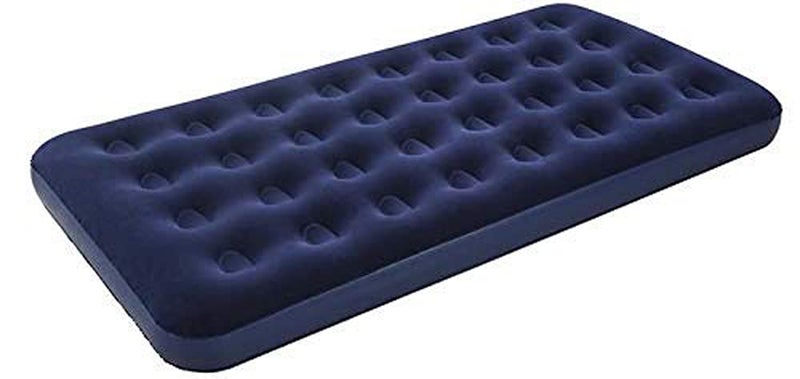 Whitecloud TRANSFORMING HOMES Polyvinyl Chloride (PVC) Flocked Pvc Air Bed King Size Navy Blue (188X99X22) 67001, Single - Image 1