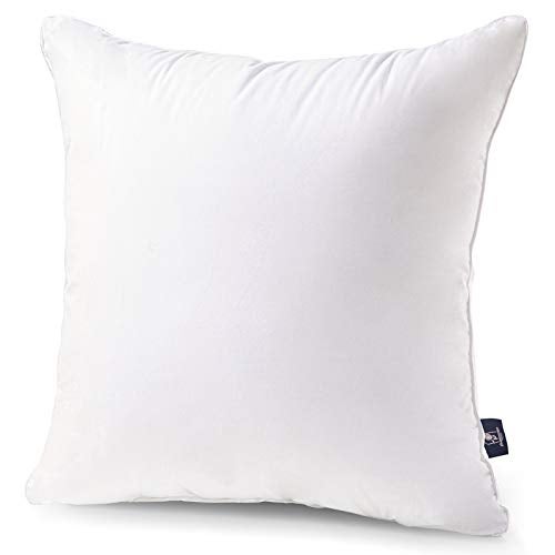 Phantoscope 18x18 Pillow Insert - Throw Pillow Insert with 100% Cotton Cover - 18 Inch Square Form Microfiber Pillow Sham Stuffer - Couch Cushion Pillows, 1 Count (Pack of 1) - Image 1