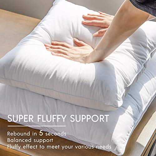 Phantoscope 18x18 Pillow Insert - Throw Pillow Insert with 100% Cotton Cover - 18 Inch Square Form Microfiber Pillow Sham Stuffer - Couch Cushion Pillows, 1 Count (Pack of 1) - Image 2