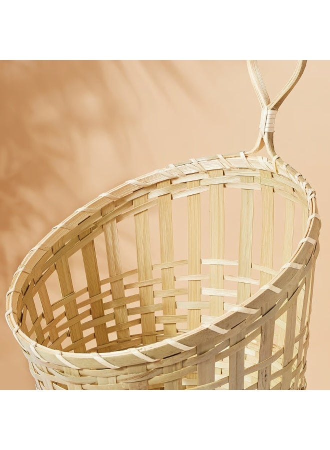 Basket Hanging Set Of 2 Handmade Bamboo - Image 2