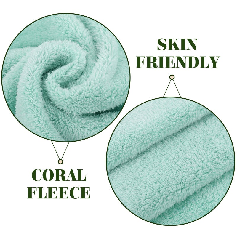 6Pcs Coral Fleece Face Towels 30x30cm Soft Absorbent Washcloths For Makeup Removal - Image 4
