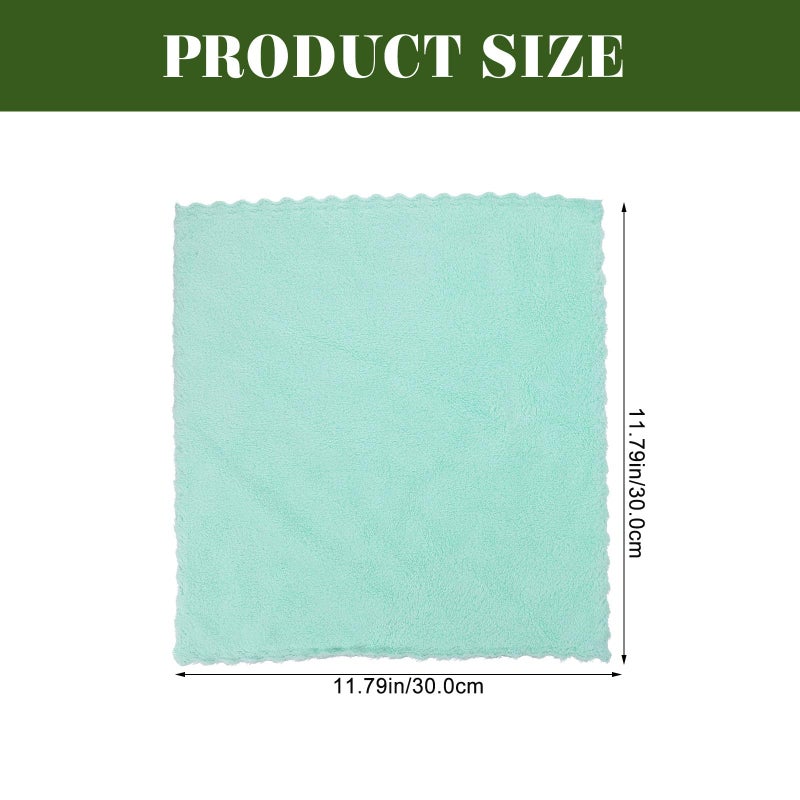 6Pcs Coral Fleece Face Towels 30x30cm Soft Absorbent Washcloths For Makeup Removal - Image 3
