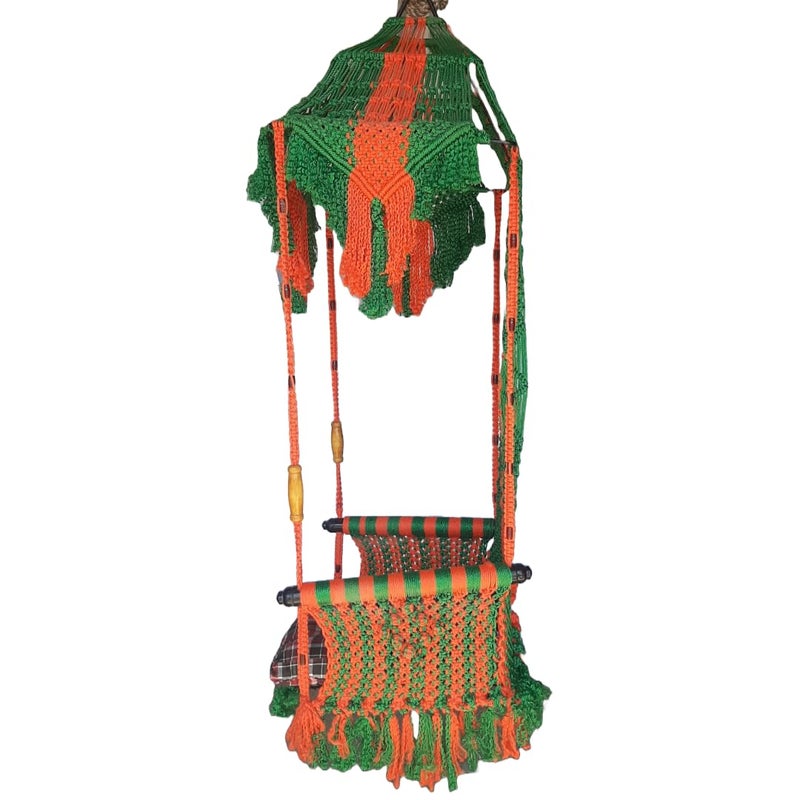Generic Lakshya India Designer Multicolour Swing for Living Room Balcony Garden and Patio  - Image 4