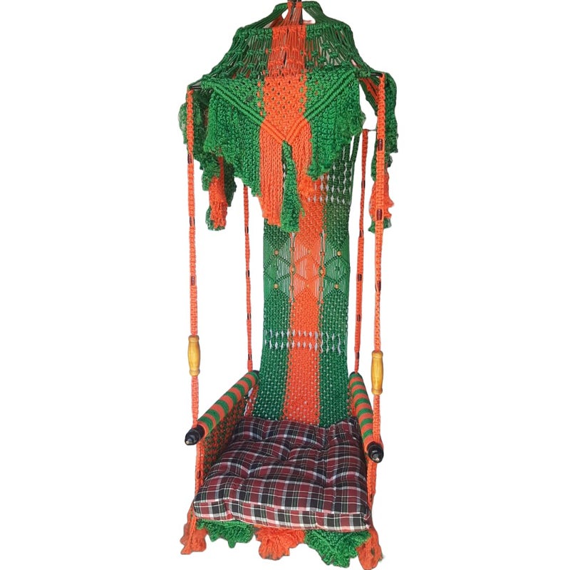 Generic Lakshya India Designer Multicolour Swing for Living Room Balcony Garden and Patio  - Image 5