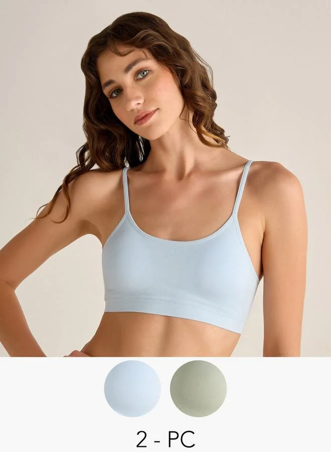 سبلاش فيڤ Bralette Medium Coverage Seamless    Pack of 2