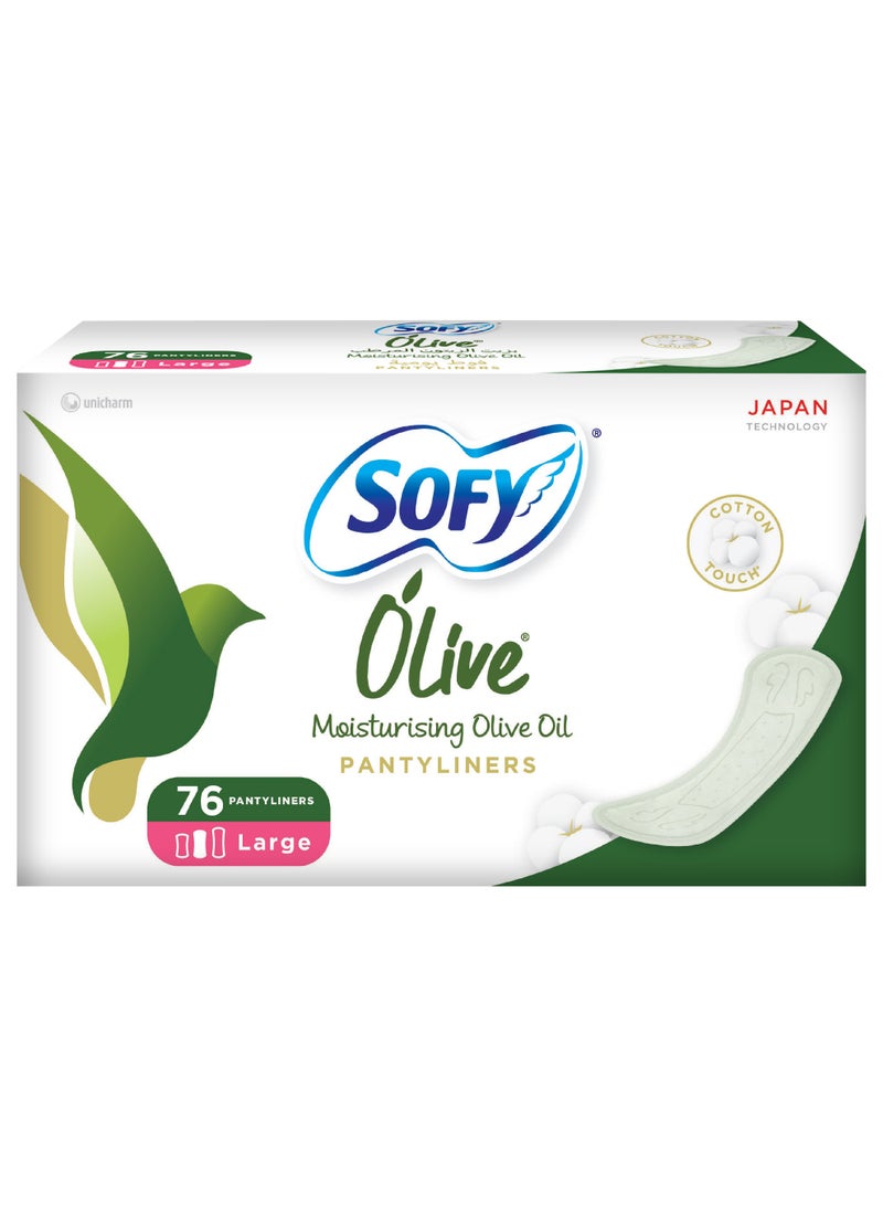 صوفي فوط يومية أوليف، 175 ملم، كبيرة 76 قِطَع - Image 1