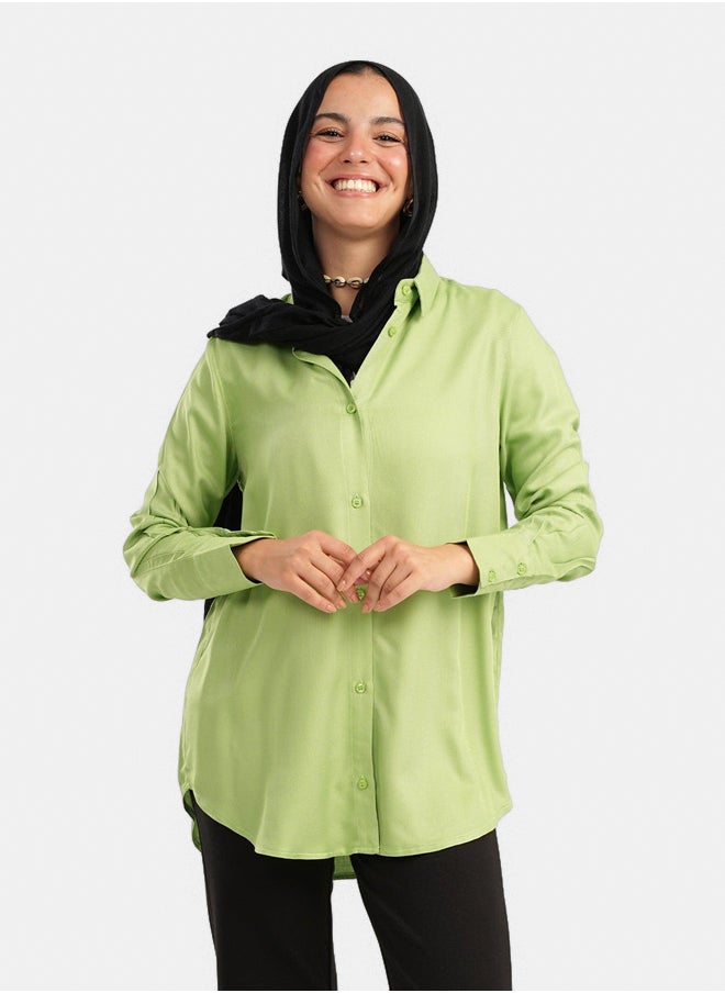 Clue - Tencel Shirt in Long Sleeves - Image 1
