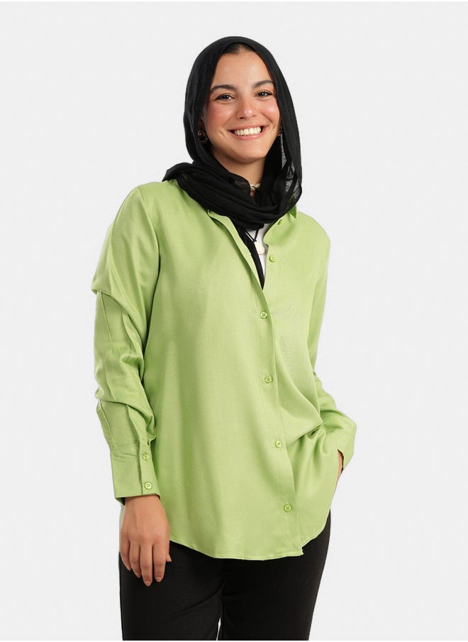 Clue - Tencel Shirt in Long Sleeves - Image 1