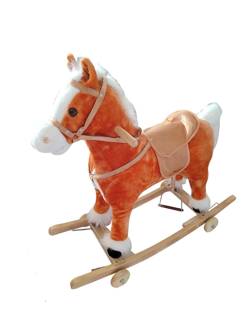 Rocking Horse with Wheel Coffee 401W