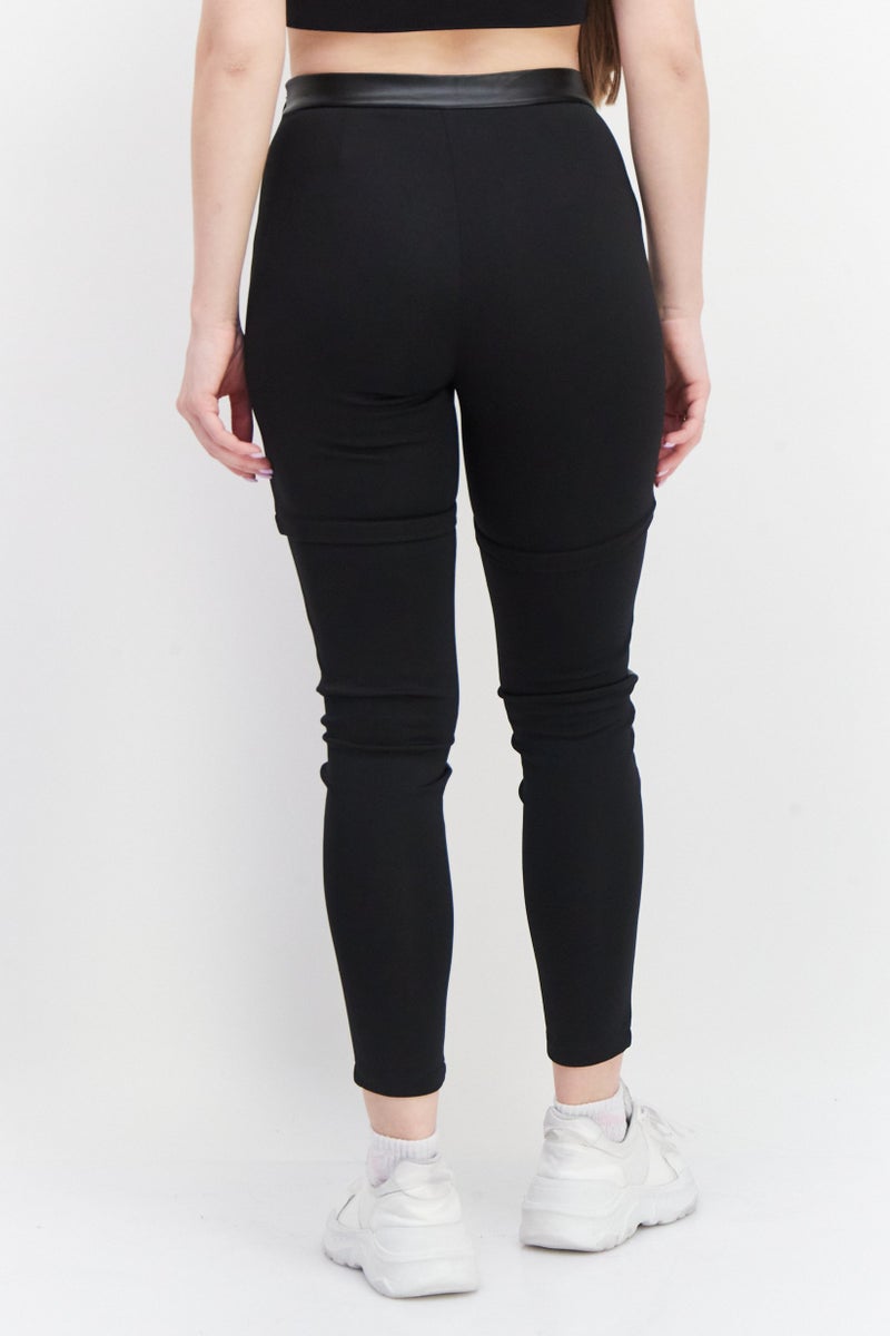 adidas Originals Women Sportswear Fit Brand Logo Outdoor Pants, Black  - Image 4