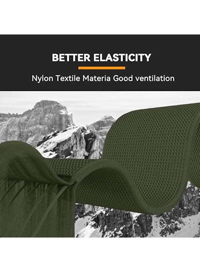 Happy D Soft nylon elastic woven strap, compatible with Apple Watch Ultra 2, Apple Watch Series 11/10/9/8/7/6/5/4/3, dark green, 42/44/45/46/49mm - Image 3