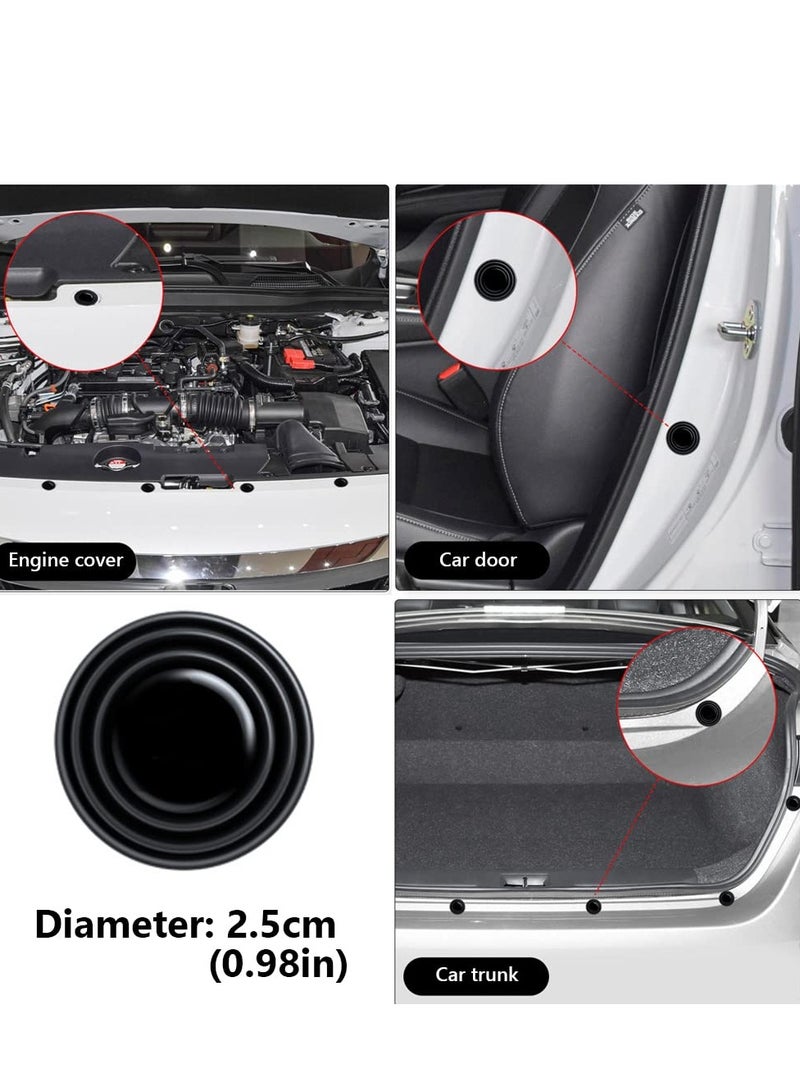 SYOSI 12PCS Car Door Shock Absorber Gasket,Car Door Protector Stickers,Buffer Bumper Cushion Car Door Shock Absorbing PVC Cushion Anti-Collision Gasket Car Accessories Decoration Sticke - Image 4