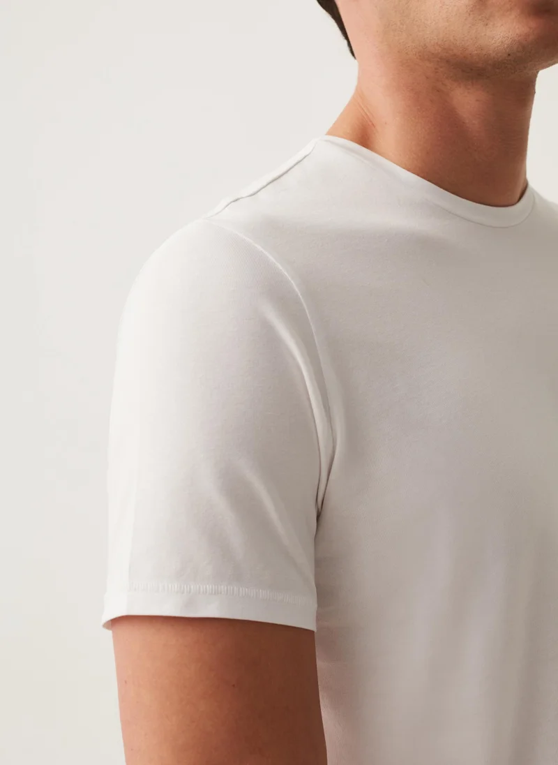 Ovs Stretch jersey T-shirt with round neck
