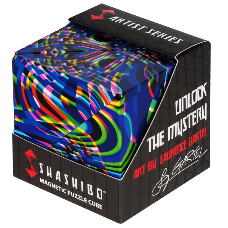 Shashibo Shape Shifting Box STEM Fidget Toy with Ultra Strong Magnets Sensory Puzzle Cube Transforms Into 100 Shapes Easter Basket Stuffers Gift for Kids Teens and Adults Technicolor - Image 3