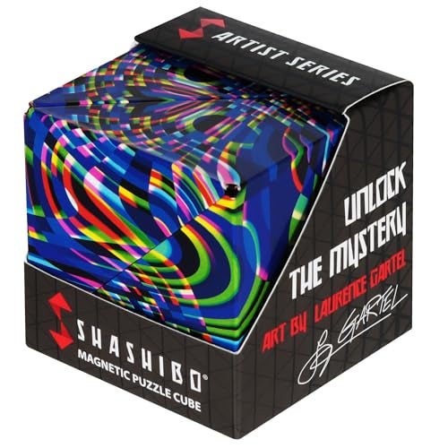 Shashibo Shape Shifting Box STEM Fidget Toy with Ultra Strong Magnets Sensory Puzzle Cube Transforms Into 100 Shapes Easter Basket Stuffers Gift for Kids Teens and Adults Technicolor - Image 1