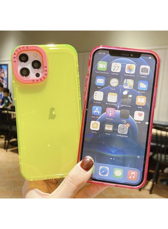 اس-توب جراب لهاتف iPhone 15 Pro مع إطار عدسات متباين الألوان، جراب شفاف من مادة TPU - Image 2