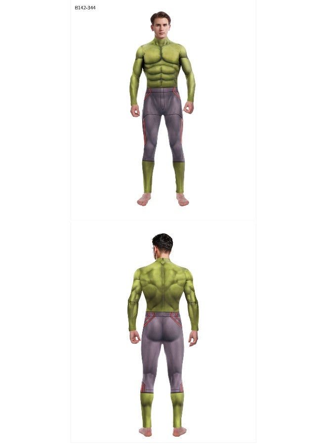 Digital Printing Green Cosplay Outfit Jumpsuit - Image 2