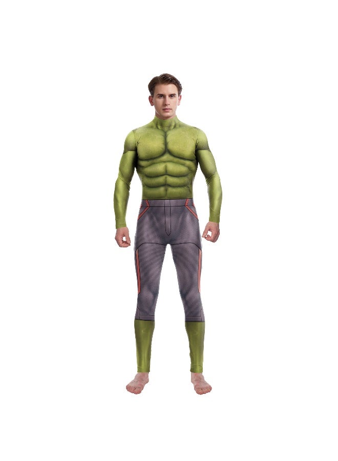 Digital Printing Green Cosplay Outfit Jumpsuit - Image 1