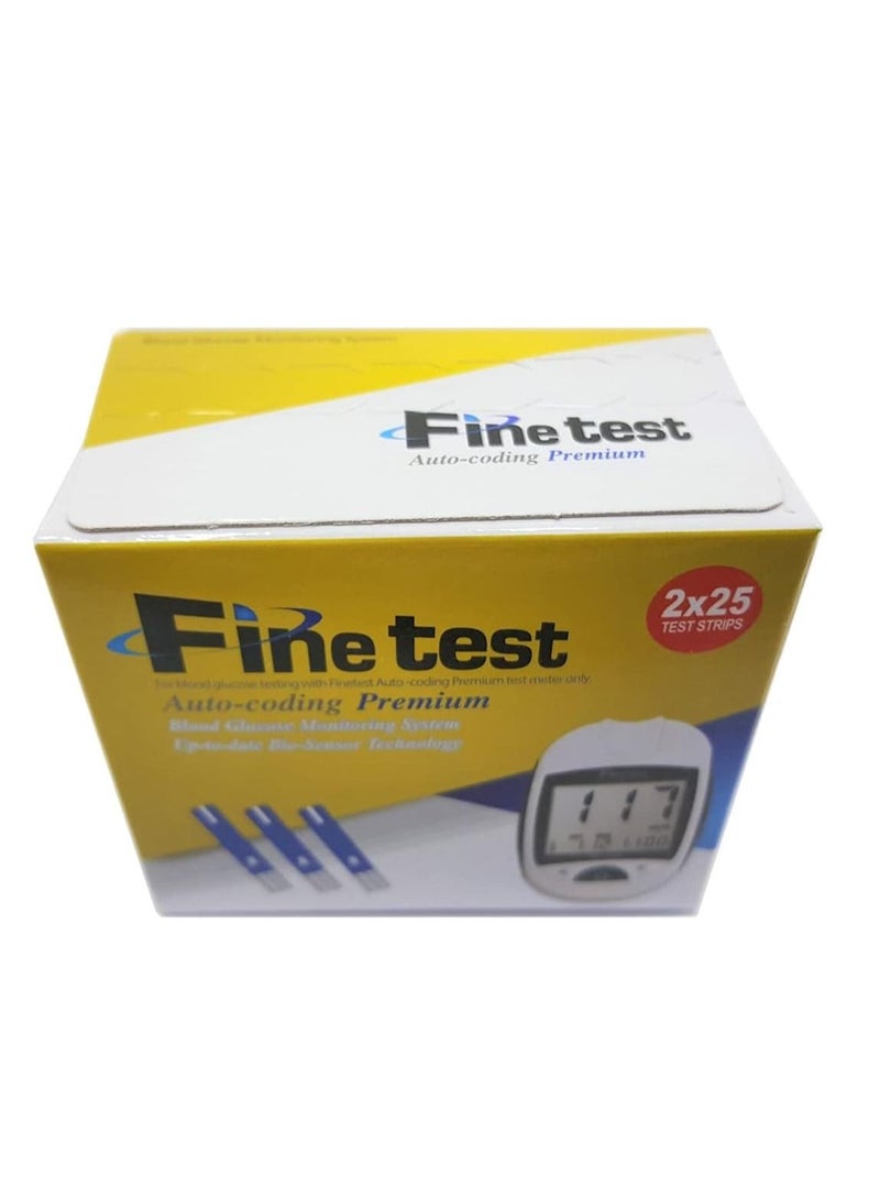 fine test Blood Glucose Test Strips 50 Strips - Image 2