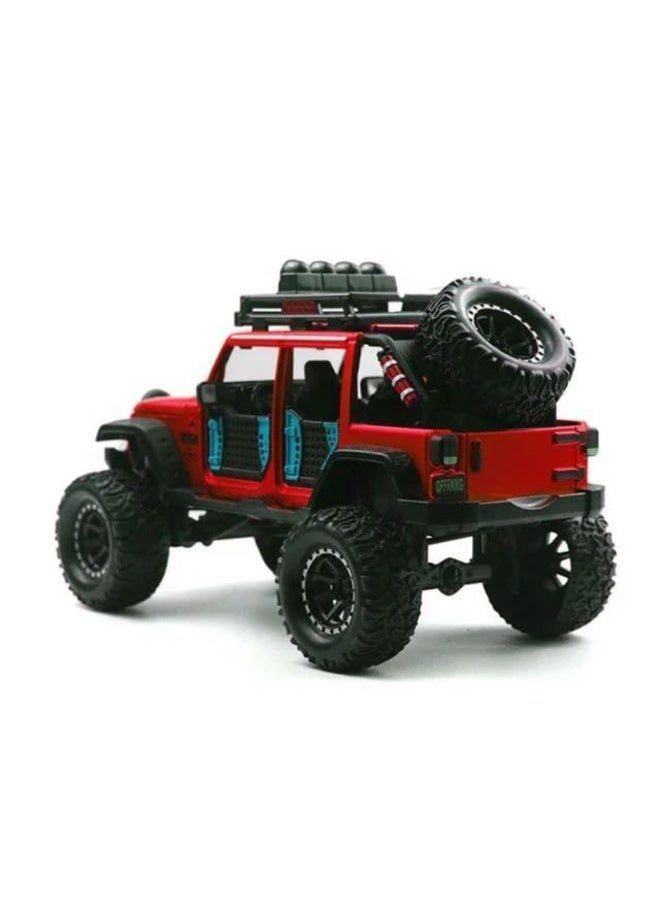 DAT Die-Cast Off-Road Jeep Pull-Back Toy Car – Opening Doors & Hood, Metal Body, 20 cm - Image 4