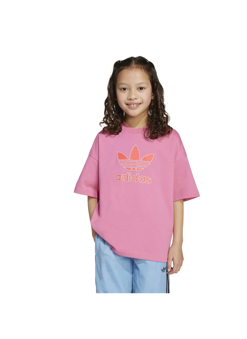 اديداس adidas TREFOIL TEE Pink Originals Kids T-SHIRTS