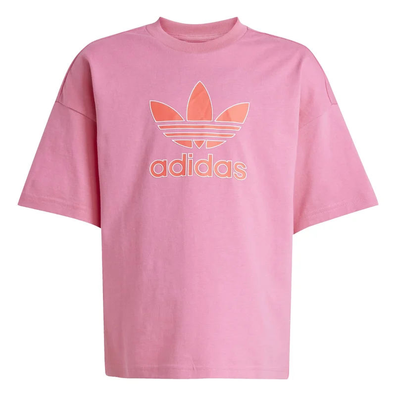 adidas تي شيرت تريفويل وردي للأطفال من أوريجينالز