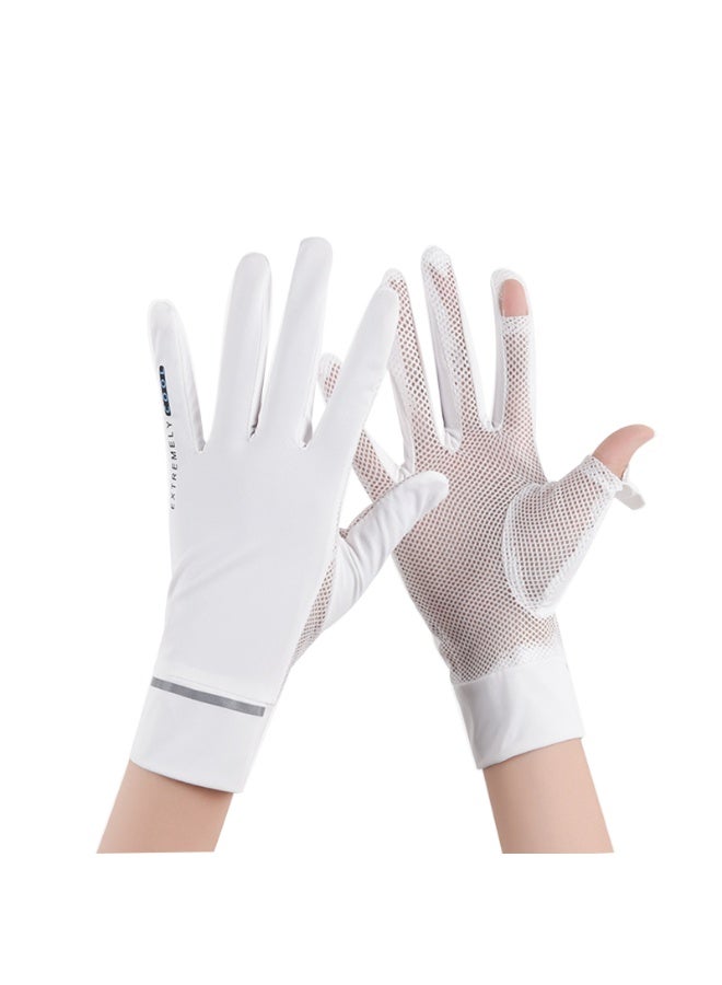 Ice Silk UV Protection Women's Driving Gloves - Image 1