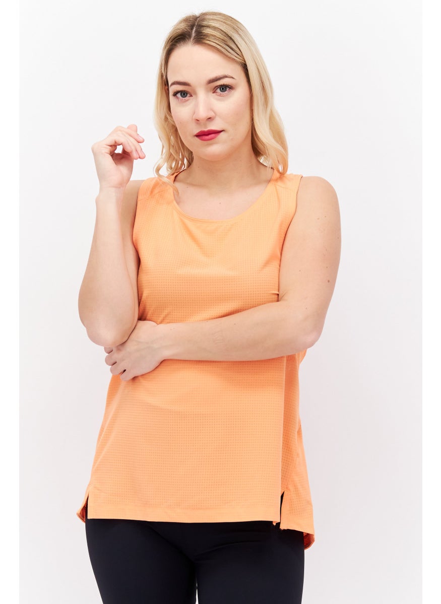 PUMA Women Sportswear Fit Running Sleeveless Tank Top, Coral  - Image 1