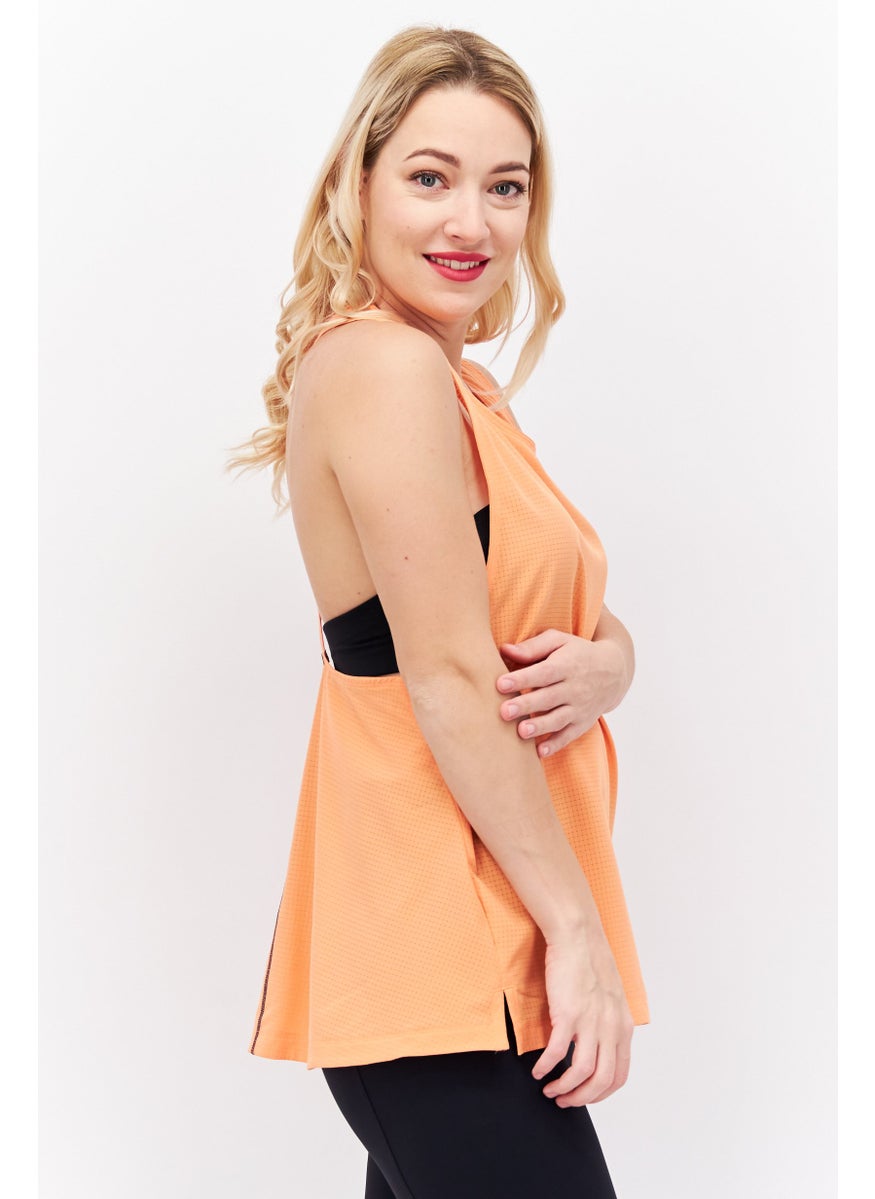 PUMA Women Sportswear Fit Running Sleeveless Tank Top, Coral  - Image 2