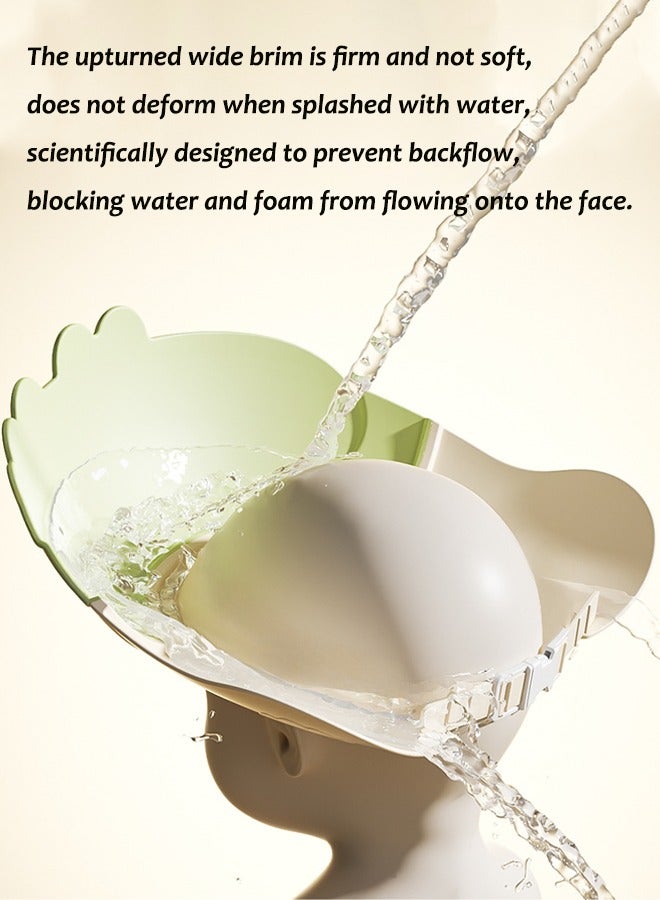 Aissiora Baby Bath Protective Soft Cap Baby shower caps Baby ear protection shampoo cap Children's shower caps with ear protection The girth is adjustable - Image 5