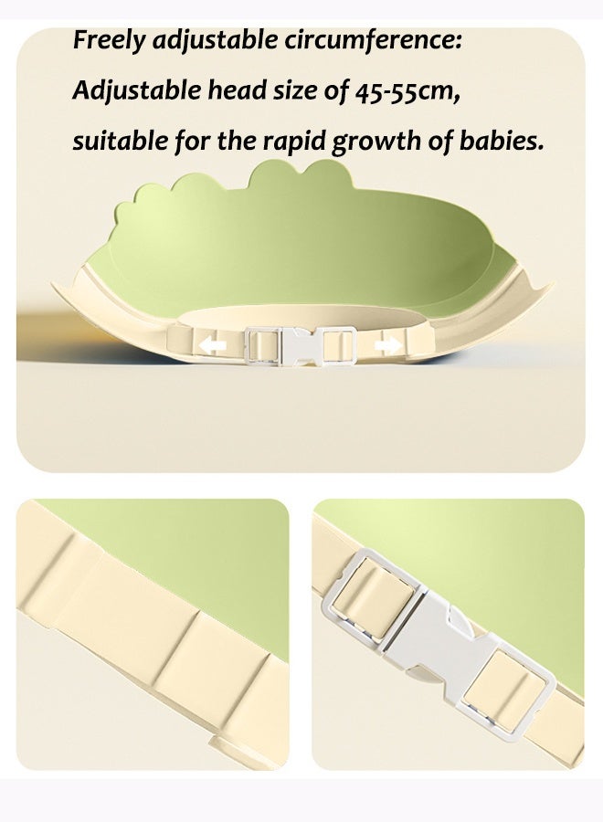 Aissiora Baby Bath Protective Soft Cap Baby shower caps Baby ear protection shampoo cap Children's shower caps with ear protection The girth is adjustable - Image 3