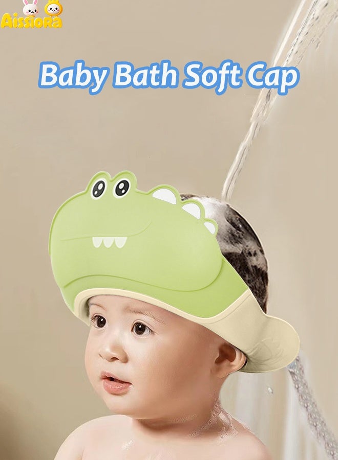 Aissiora Baby Bath Protective Soft Cap Baby shower caps Baby ear protection shampoo cap Children's shower caps with ear protection The girth is adjustable - Image 1