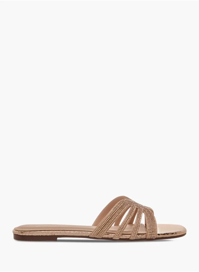Flora Bella By Shoexpress Women Embellished Slip-On Sandals