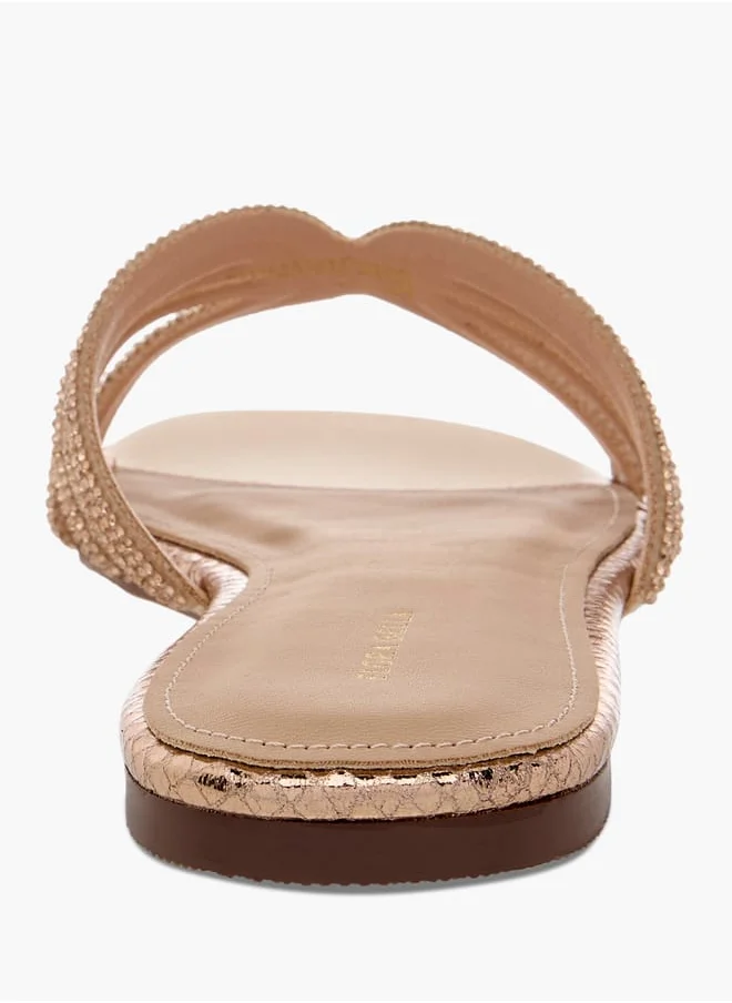Flora Bella By Shoexpress Women Embellished Slip-On Sandals