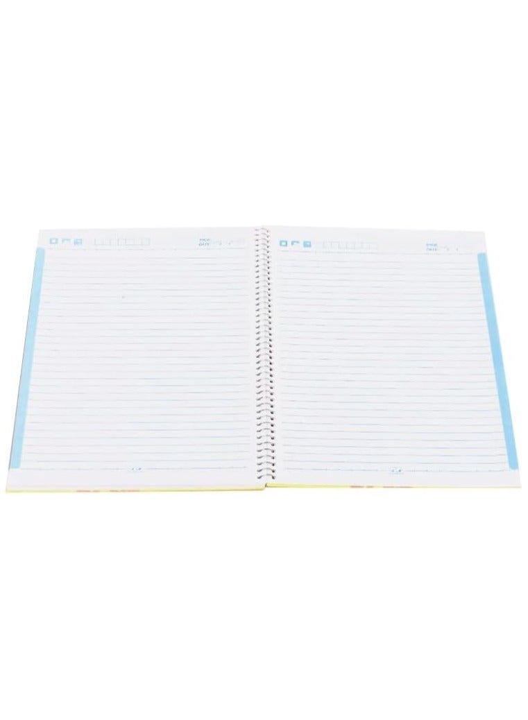 Spiral Arabic notebook 80 lined sheets with hard cover - Multicolour - Image 3